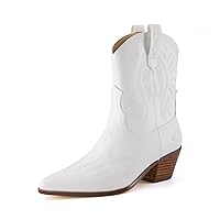 CUSHIONAIRE Women's Leon Western boot +Memory Foam, Wide Widths Available
