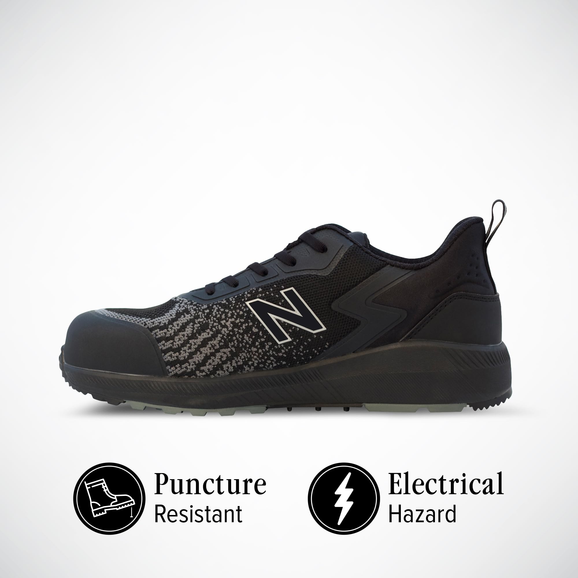 New Balance Speedware - Composite Toe, Electric Hazard, Puncture Resistant, Slip Resistant - Black - 2E - 10.5