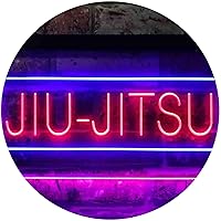 ADVPRO Jiu-Jitsu Brazilian Sport Dual Color LED Neon Sign Blue & Red 24 x 16 Inches st6s64-i3836-br