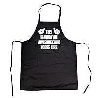 Crazy Dog T-Shirts Cookout Apron This Is What Awesome Looks Like Cooking Baking Smock