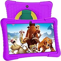 Kids Tablet, 10 inch Tablet for Kids Android 12 Tablet 3GB 64GB Toddler Tablet with 8000mAh Battery, WiFi, Bluetooth, Dual Camera, Parental Control, Netflix, YouTube(Purple)