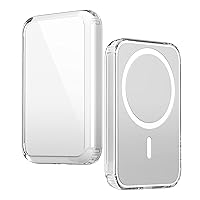 elago Hybrid Clear Case Compatible with MagSafe Battery Pack - PC + TPU Hybrid Technology, Anti-Yellowing, Crystal Clear, Shockproof Cover, Protective Case (Transparent)