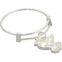 Alex and Ani Women's Expandable Wire Ring Dove, Sterling Silver, Adjustable