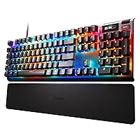 SteelSeries Apex Pro HyperMagnetic Gaming Keyboard — Adjustable Actuation — OLED Screen — RGB – USB Passthrough​