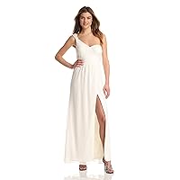 Hailey by Adrianna Papell Women's Dresses Women's One Shoulder with Slit Dress