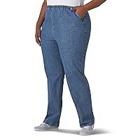 Chic Classic Collection Womens Plus Stretch Elastic Waist Pull-On Pant