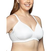 Vanity Fair Women's Full Figure Wireless Bra, Extended Side & Back Smoothing, Lightly Lined Cups Up to DDD