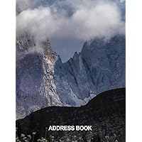 Low Vision Large Print Address Book: Contacts and Password Record For Visually Impaired With Bold Lines on White Paper