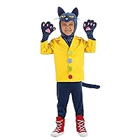 Kid's Deluxe Pete the Cat Costume for Toddlers | Storybook Character Pete the Cat Cosplay Outfit for Children
