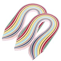 Quilling Paper Set - 720 Pieces in 36 Colors for DIY Art Projects - Decorative Painting Ornaments - Multi Color Strips, 540mm Length (10mm)