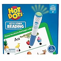 Educational Insights Hot Dots Let's Learn Pre-K Reading - Learn to Read Preschool Workbook with Interactive Pen, Kids Travel Activity, Ages 3+