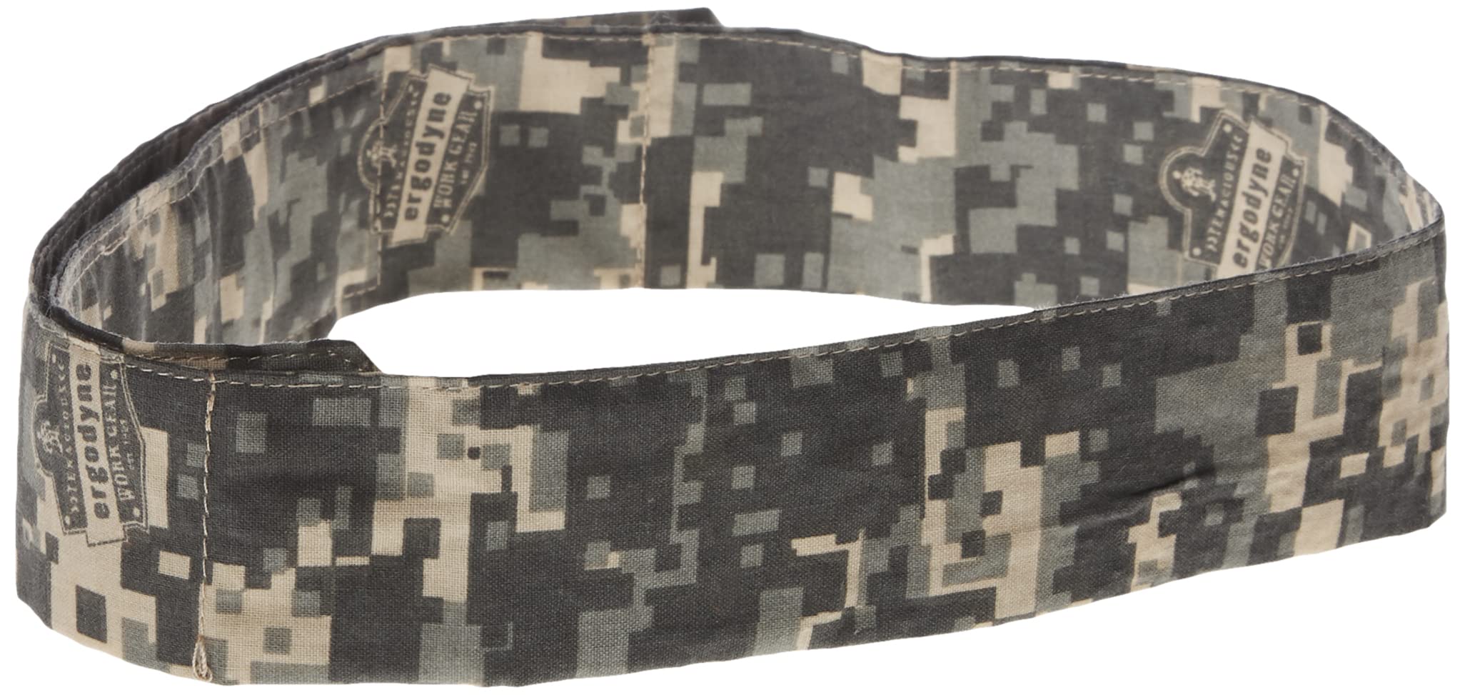 Ergodyne - 12314 Chill Its 6705 Cooling Bandana, Evaporative Polymer Crystals for Cooling Relief, Quick and Secure Fit Camo