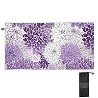 Colorful Chrysanthemum Flowers Extra Large Beach Towel for Women Men 31x71 Inch Quick Dry Sand Free Towels Lightweight Absorbent Towels for Travel Pool Swimming Yoga Gym Sports