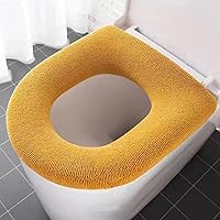 Universal Toilet Cushion Cushion Four Seasons Thickened Toilet Cover Toilet seat Thickenedhandlift-Yellow
