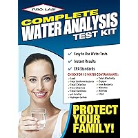 PRO-LAB Drinking Water Test Kit for Home Tap and Well Water - Easy to Use Test Strips for Lead, Bacteria, pH, Copper, Nitrate, Chlorine, Hardness and More - EPA Approved Limi