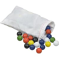 Marbles for Chinese Checkers, 60 pc, 10 each of 6 colors - Made in USA.