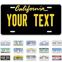 Custom License Plate,12x6 Inches,Thick Rust-Free,Choose from All 50 States,Custom Car Tags Personalized License Plate for Car Vehicle | Trucks