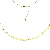 Mini Disc Pendant Necklace Gold 16