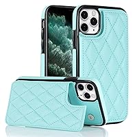 XYX for iPhone 11 Pro Max Wallet Case with Card Holder, RFID Blocking PU Leather Double Magnetic Clasp Back Flip Protective Shockproof Cover 6.5 inch, Sky Blue
