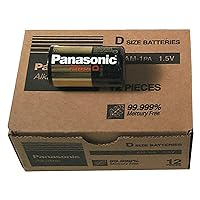 Panasonic Alkaline D Cell 12 Piece Box of Batteries