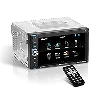 BOSS Audio Systems BV9370B Car Audio Stereo System – 6.5 Inch Double Din, Touchscreen, Bluetooth Audio and Calling Head Unit, Aux In, USB, SD, AM/FM Radio Receiver, No CD Player, Hook Up To Amplifier