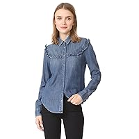 AG Adriano Goldschmied Women's Long Joanna Ruffles