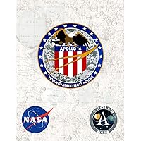 APOLLO 16 College Ruled Blank Notebook, Journal, Logbook, Diary 8.5x11: SECOND APOLLO 
