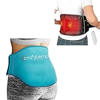 Comfytemp Ice Pack for Back Pain Relief and Cordless Heating Pad with Massage Bundles