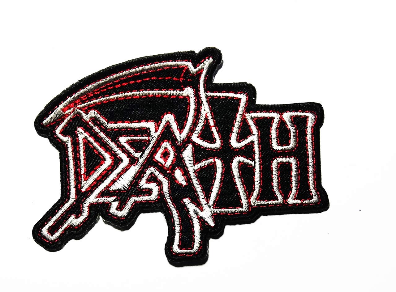 Music D Death Metal Progressive Metal Melodic Death Metal Technical Death Metal Music Logo Patch Embroidered Sew Iron On Patches Badge Bags Hat Jeans Shoes T-Shirt Applique