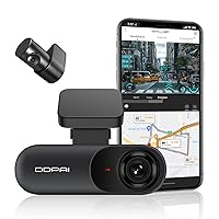 DDPAI Dash Cam Front and Rear 2.5K Car Camera,1600P Front 1080P Rear Dash Camera for Cars,Built-in WiFi GPS Car Dash Cam,Sony IMX335 Sensor Night Vision,WDR,24H Parking Mode Max Support 512G,N3 PRO