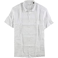 Tasso Elba Mens Glen Button Up Dress Shirt