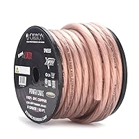 Orion XTR XPW050F 0 Gauge Wire Roll (50ft) OFC Pure Copper - High Powered Car Audio/Amplifier Power & Ground Cable, Battery Cable, Electrical, Stereo, Welding Battery, RV Trailer Wiring