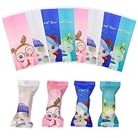 Penta Angel Nougats Candy Bags 400Pcs Clear Plastic Caramels Gift Candy Wrappers Packing Bags Pouch for Christmas Theme Party Candies Making (Colored Cats)