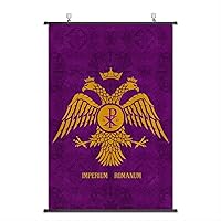 Nice Captain Ancient Empire Banner Empire Flag Scroll Poster Emblem Prints Home Decor (Byzantine Empire)