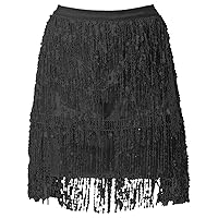 Women's Sequin Bag Hip Skirt Belly Dance Hip Skirt Flow Su Sequin Wrap Women's Skirt Mens Skirt