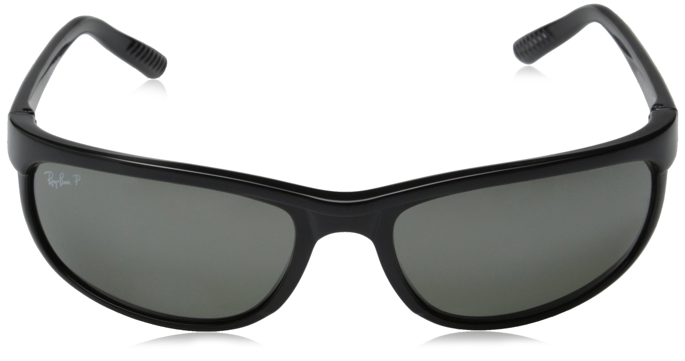 Ray Ban sunglasses RB2027 PRE, 601/W1 Black (Crystal Gray Mirror Polarized Lens), 63 mm