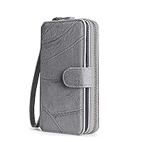 Wallet Case for Samsung Galaxy S22/S22+/S22 Ultra, Premium PU Leather Folio Flip Case with Card Slots Kickstand with Magnetic Closure RFID Blocking,Gray,S22 Ultra 6.8