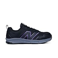New Balance Women's Aluminum Toe Evolve Industrial Shoe, Black/Purple, 11