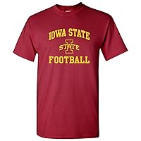 NCAA Arch Logo Football, Team Color T Shirt, College, University