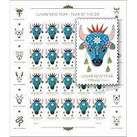 Year of The Ox Lunar New Year: Postage Stamps Pane of 20
