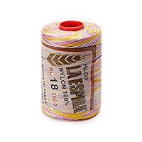 Espiga No.18 Variegated - 100% Nylon Omega String Cord for Knitting and Crochet - 33 Confetti