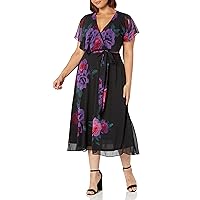City Chic Women's Maxi Tied Rose