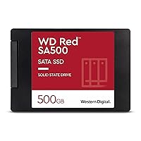 Western Digital 500GB WD Red SA500 NAS 3D NAND Internal SSD - SATA III 6 Gb/s, 2.5