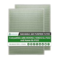 Originallife Washable Reusable Air Purifier Replacement Filter for MOOKA/KOIOS GL-FS32 and Azeus GL-FS32,1set