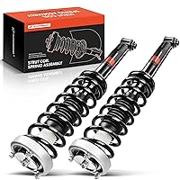 A-Premium Pair 2 Rear Complete Shock Struts and Coil Spring Assembly Compatible with BMW E60 525i 2004-2007, 528i 2008-2010, 530i 2004-2007, 535i 2008-2010, 545i 2004-2005, Replace# 172746
