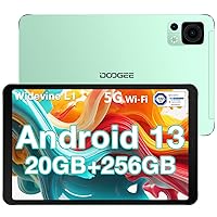  DOOGEE T30 PRO Tablet,11'' 2.5K Android 13 Tablets, 15GB+256GB  Helio G99 Octa-Core Gaming Tablet, 8580mAh, Hi-Res Quad Speakers, 20MP  Camera, TÜV Low Bluelight, Split Screen - Bluetooth & Wi-Fi-Green 