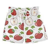 Fruit Strawberry Boys Swim Trunks Swim Beach Shorts Board Shorts Bathing Suit Beach Essentials Hawaii Vacation