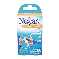 3M Nexcare 11803 Spray-On Liquid Bandage, No-Sting.61oz Bottle