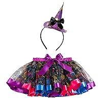 Girls Piece Kids Girls Carnival Dance Party Skirt Cartoon Tulle Skirt Ballet Skirts Hairband Set Toddler Girl