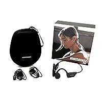 Bone Conduction Pro Headphones, Open Ear, Bluetooth 5.3, IPX8 Waterproof, 16GB Storage, 10 Hours Playtime Wireless Earphones, Lightweight & Comfortable for Swimming, Running, Cycling